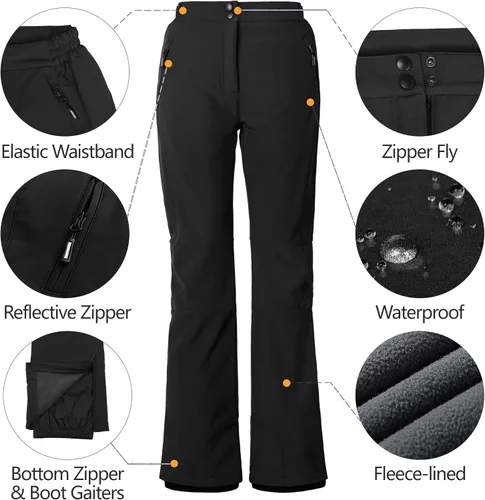 Miniatura 5 de Outdoor Ventures Homer - Pantalones de esquí para mujer con aislamiento de nieve