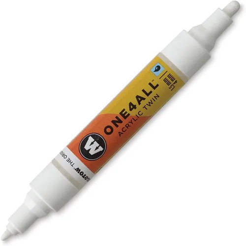 Miniatura 15 de Molotow ONE4ALL - Marcador acrílico de doble bomba, puntas de 0.059 in y 0.157 in, luz Amazonas, 1 cada uno (227.423)