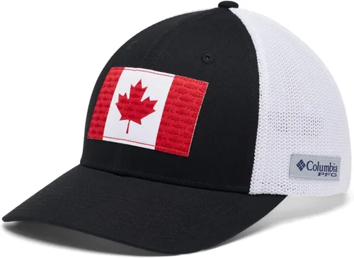 Miniatura 1027 de Columbia - Gorra de malla con bandera con árboles unisex para adultos, corona alta