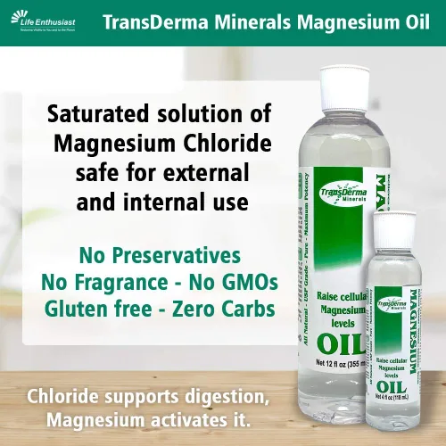 Miniatura 4 de Aceite de magnesio de 4 onzas – Suplemento de magnesio puro y potente para la salud de la piel – Cloruro de magnesio líquido puro hexahidrato hecho