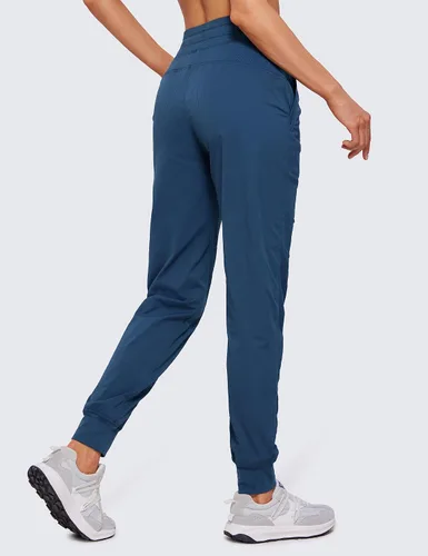 Miniatura 2 de CRZ YOGA Pantalones deportivos ligeros de entrenamiento para mujer, pantalones casuales de cintura alta para correr al aire libre con bolsillos