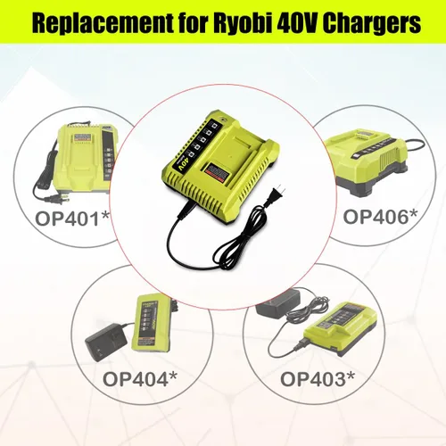 Miniatura 5 de BatPower Combo de batería y cargador de 6.5 Ah y 40 V compatible con herramientas inalámbricas Ryobi de litio de 40 voltios para exteriores, batería