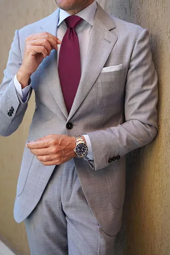 Miniatura 290 de HISDERN Conjunto de corbata a cuadros a cuadros pañuelo tejido clásico formal para hombre corbata y bolsillo cuadrado