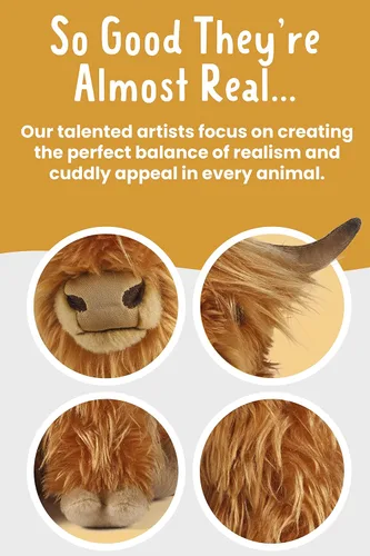 Miniatura 3 de Living Nature - Peluche suave, diseño de vaca de peluche, animales de granja, desconocido