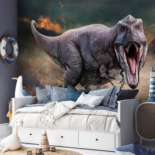 Miniatura 5 de artgeist Mural de pared Dinosaurios 79 x 55 pulgadas - Papel tapiz no tejido XXL Decoración de pared de forro polar Impresión fotográfica Diseño