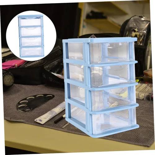 Miniatura 9 de Luxshiny Organizador de almacenamiento cosmético Cajón Caja de almacenamiento Contenedor de papelería de oficina