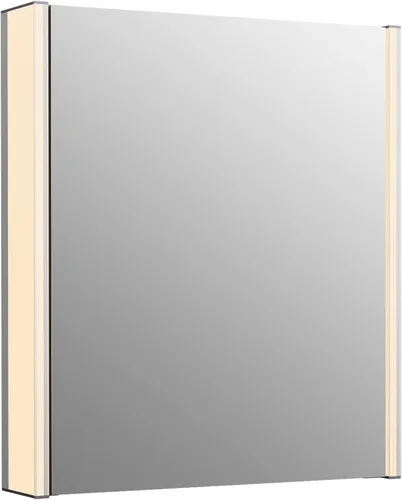 Miniatura 13 de Kohler K-81144-SLE-DA1 Maxstow Botiquín con luz LED, puerta de espejo y estantes escalonados, marco rectangular, 17" x 24