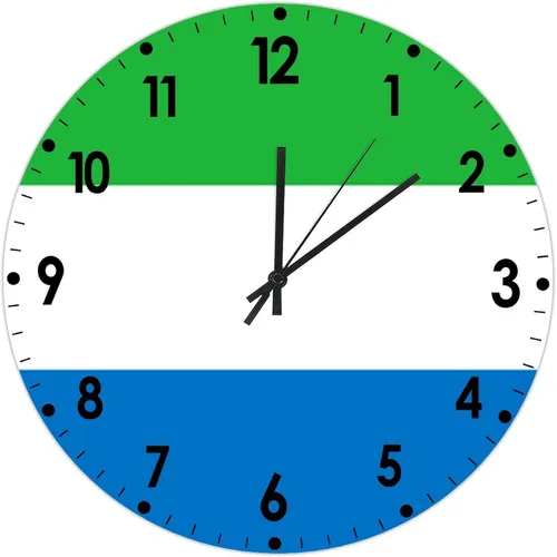 Miniatura 583 de Cheyan Reloj de pared con bandera de Canadá de 12 pulgadas, silencioso, sin tictac, de PVC, funciona con pilas, reloj redondo decorativo, regalo