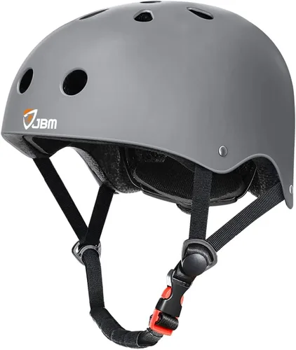 Miniatura 15 de Casco para Monopatín JBM - Casco Ligero, Ajustable y Ventilado para Patinete, Patines, Patinaje en Línea