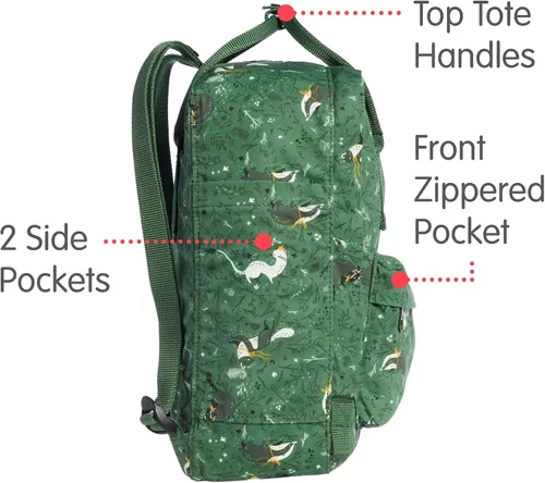 Miniatura 4 de Fjallraven Kanken Art Special Edition Mochila, fábula verde (GRNFAB976), talla única