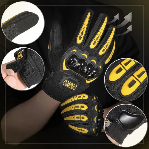 Miniatura 2 de COFIT Guantes de motocicleta transpirables, guantes de motocicleta compatibles con pantalla táctil antideslizantes con buen agarre, protección