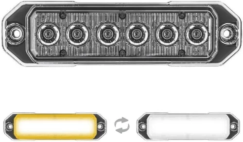Miniatura 8 de Super Take Down Z-6 TIR LED de montaje en superficie estroboscópica de emergencia y luces de trabajo/TD de advertencia - Luz de rejilla de policía