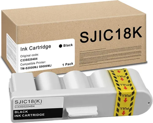 SJIC18K Cartucho de tinta remanufacturado SJIC18 (K) Tinta C33S020484 compatible con impresora TM-S2000MJ S2000MJ TM-S9000J S9000MJ, negro