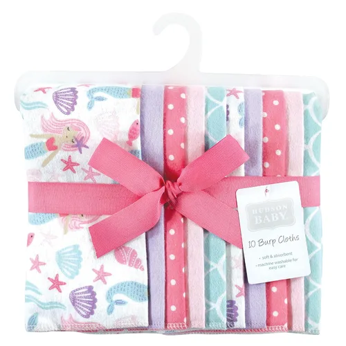 Miniatura 2 de Hudson Baby - Paños unisex de franela de algodón para bebé, Sirena, talla única
