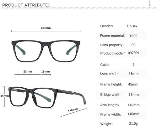 Miniatura 3 de Lentes de bloqueo de luz azul ligeros para hombres y mujeres, gafas de juegos para computadora, antifatiga ocular, marco TR90 092309 (rojo mate)