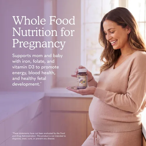 Miniatura 2 de Garden of Life Organics Vitamina prenatal: Ácido fólico para energía y desarrollo fetal saludable, hierro sin estreñimiento, vitamina C, B6, B12, D3
