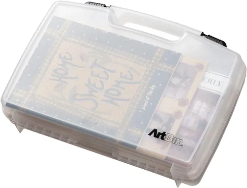 Miniatura 8 de ArtBin 6972AB - Estuche para transporte de pinturas de 10 pulgadas (25,4 cm) con vista rápida, organizador portátil para arte y manualidades