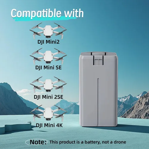 Miniatura 5 de Mavic Mini 2 - Batería de repuesto (2400 mAh), batería compatible con vuelo inteligente utilizada para DJI Mini 2SE/Mini4K Drone