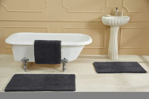 Better Trends Micro Collection - Tapetes de baño, alfombra suave, alfombra de felpa absorbente, alfombra de baño 100% poliéster para suelo de baño,