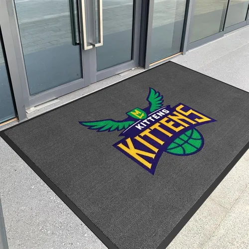 Miniatura 18 de Alfombrillas comerciales personalizadas para puertas Alfombra con logotipo personalizado Texto de entrada Alfombra para entrada con respaldo de goma