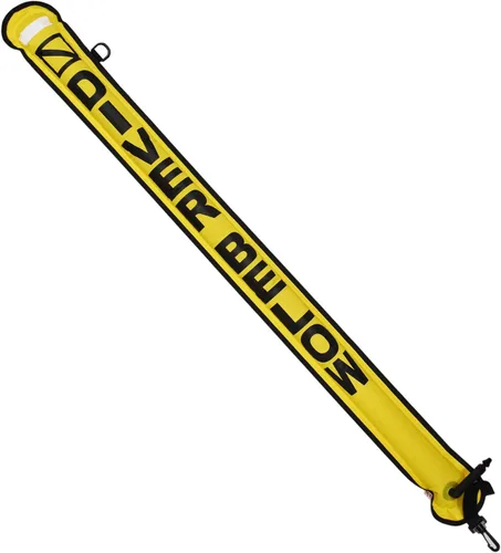 Miniatura 10 de Scuba Choice Surface Marker Buoy (SMB) High-Visibility Dive Signal Tube, Durable Nylon TPU, Compact & BCD-Compatible, Easy Oral Inflator for Diving