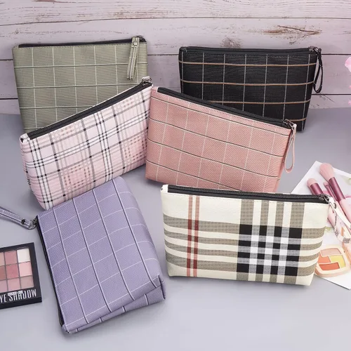 Miniatura 8 de MAANGE Pequeña bolsa de maquillaje para monedero, bolsas de cosméticos para mujeres, bolsa de maquillaje de piel sintética, bolsa de maquillaje