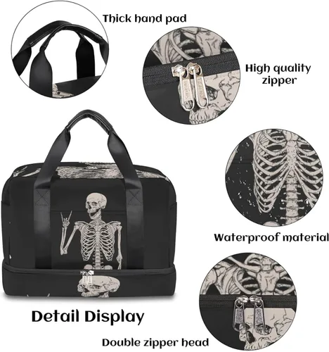 Miniatura 3 de Bolsa de gimnasio deportiva de girasol amarillo con compartimento para zapatos, bolsa de viaje floral con flores para hombres, mujeres, niños