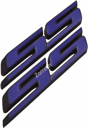 Miniatura 14 de Calcomanía de emblema interior para maletero lateral de parrilla azul cromado con adhesivo para Chevrolet Chevy Camaro Impala Malibu Holden azul