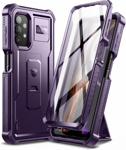 Miniatura 10 de Dexnor Funda para Samsung Galaxy A32 5G, [Protector de pantalla y soporte integrados] Protección de grado militar resistente a prueba de golpes