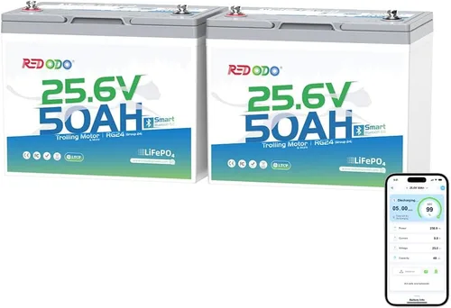 Miniatura 24 de Redodo Paquete de 3 baterías de litio de 12 V 100 Ah Grupo 24, ciclo profundo de 1280 Wh con BMS de 100 A, batería recargable de litio de más