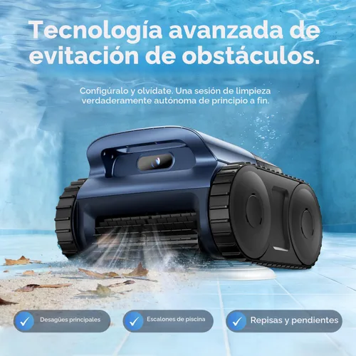 Miniatura 6 de [Lanzamiento 2026] Aspiradora robótica automática de piscina para piscinas enterradas y sobre el suelo, aspiradora de piscina de escalada en pared