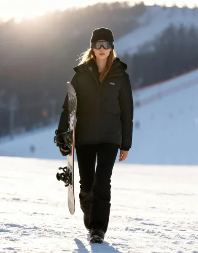 Miniatura 3 de Wantdo - Chaqueta de esquí impermeable para mujer, abrigo de invierno cálido y resistente al viento, abrigos de nieve