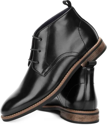 Miniatura 5 de Temeshu Botas Chukka de punta redonda para hombre botas de vestir clásicas con cordones MS17