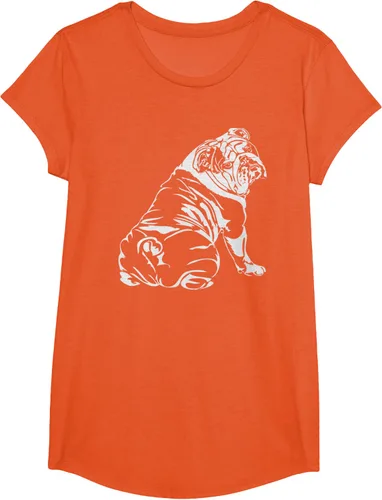 Miniatura 73 de Gracioso Bulldog Inglés playera perro Hund playera regalo, Azul (Heather blue)