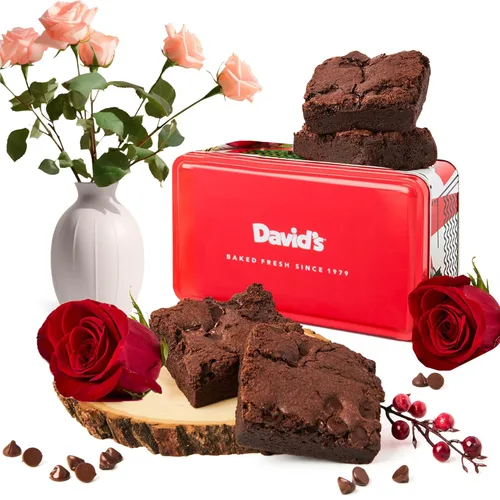 Miniatura 11 de Galletas de chocolate con chispas sin gluten y brownies de DAVID'S COOKIES - Postres de panadería gourmet ideales para un delicioso regalo de comida