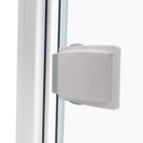 Miniatura 2 de Goodv Cerradura de puerta corrediza para ventana a prueba de niños, 4 paquetes grises