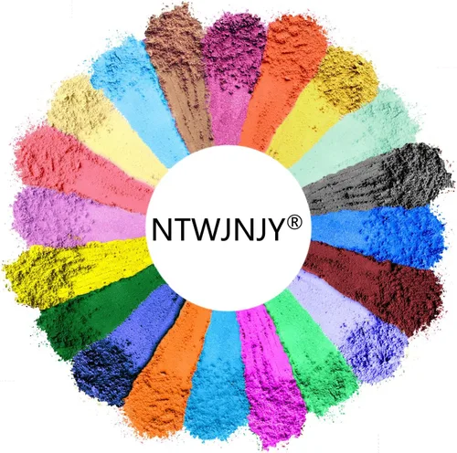 Miniatura 7 de NTWJNJY Polvo de Mica Verde Oscuro, Polvo de Mica Natural con Destello para Resina Epóxica/Velas/Jabón/Brillo de Labios/Slime/Arena Movediza/Bombas