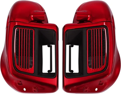Miniatura 17 de HR3 Carenados inferiores ventilados de color negro vívido a juego compatibles con Harley Ultra Limited, Road Glide, Electra Glide, Tri Glide 2014