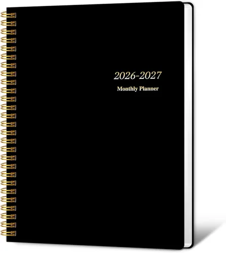 KMQOY Agenda mensual 2026-2027, calendario 2026 de 24 meses, enero 2026 a diciembre 2027, 7.5 x 10 pulgadas, calendario personal con objetivos