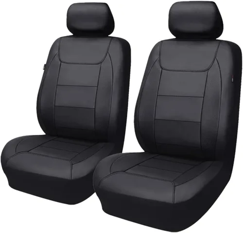 Miniatura 25 de Fundas para asientos de coche Flying Banner, protectoras, impermeables, de cuero sintético con fibra de carbono para asientos delanteros y traseros