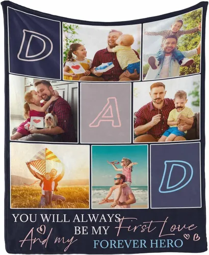 Miniatura 19 de InterestPrint Manta de amor personalizada con texto en inglés "To Dad, Even When I Not Close by,I Want You to Know I Love and Appreciate You We Love