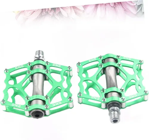 Miniatura 8 de BESPORTBLE 1 par de pedales de bicicleta MTB Pedales Zapatos de bicicleta Tacos Ciclo Clips de bicicleta Pedales de bicicleta con correas aleación