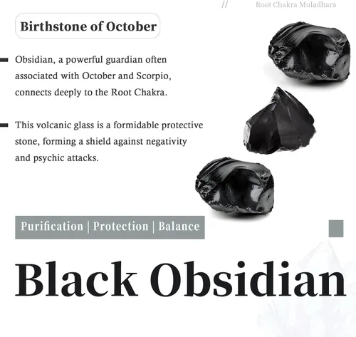 Miniatura 4 de SUNYIK Varita de puntos de cristal curativo de piedras preciosas, prisma de varita de un solo terminado para meditación, obsidiana negra Negro