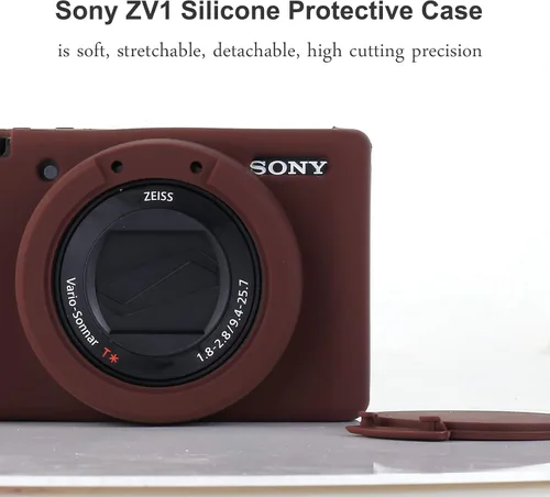 Miniatura 2 de Pocoukate Funda para cámara Sony ZV-1, ZV1, funda para cámara digital, antiarañazos, ajuste delgado, suave, con protector de pantalla para Sony ZV-1