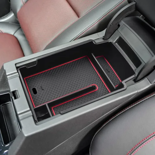 Miniatura 6 de RUNROAD Bandeja Organizadora de Consola Central Mejorada Compatible con Chevy Blazer 2025 2024 2023 2022 2021 2020 2019 Accesorios, Caja de Rojo
