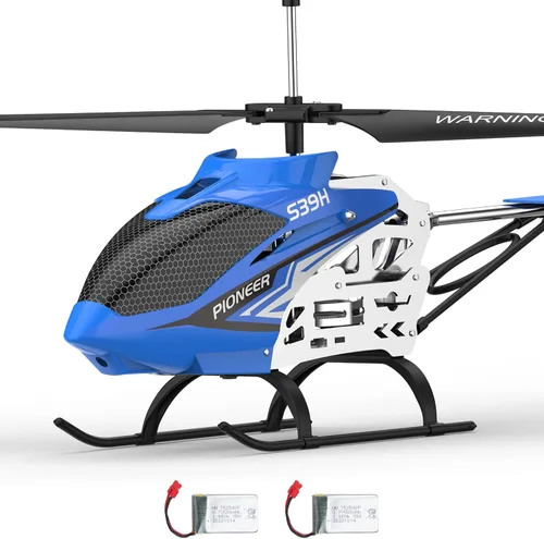Cheerwing Helicóptero de control remoto, SYMA S39H Helicóptero RC con retención de altitud y modo de alta y baja velocidad, 2 baterías, avión de