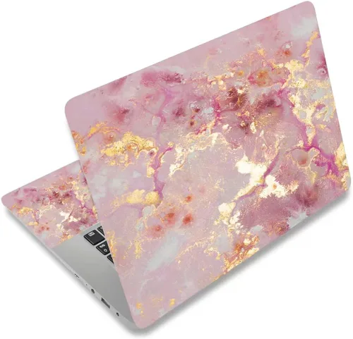 Miniatura 20 de Adhesivo para laptop de 12.1-15.6 pulgadas, calcomanía reutilizable universal de vinilo para laptop, protector de arte impermeable en color panal