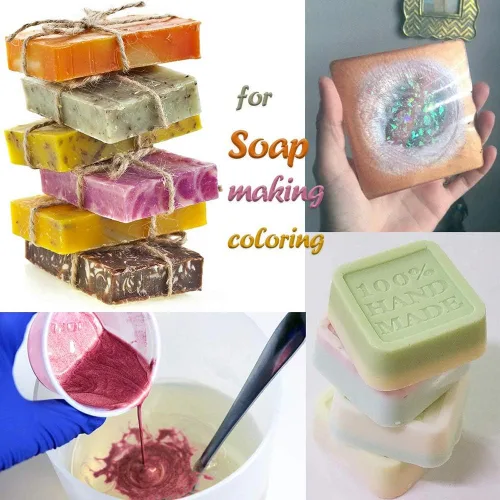 Miniatura 4 de Polvo de mica, resina en polvo de perla en botella, suministros de pigmento para pintura, jabón, bomba de baño artesanales, elaboración de velas