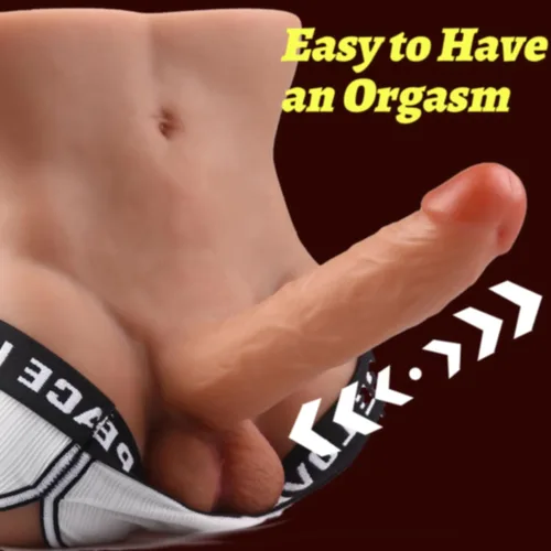 Miniatura 4 de Muñeca sexual masculina con consolador enorme realista de 8.3 pulgadas, muñecas sexuales trans unisex, polla flexible, juguetes sexuales gay
