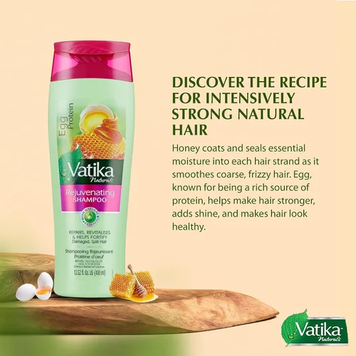 Miniatura 4 de Dabur Champú Proteína Huevo Vatika 13.5 fl oz